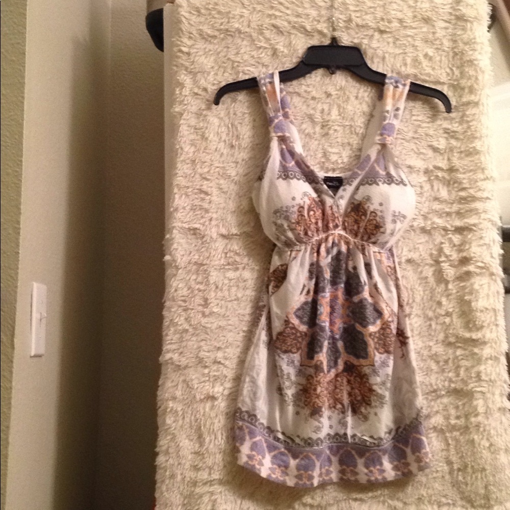 M multicolored top